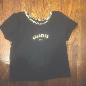 brandy melville black tee